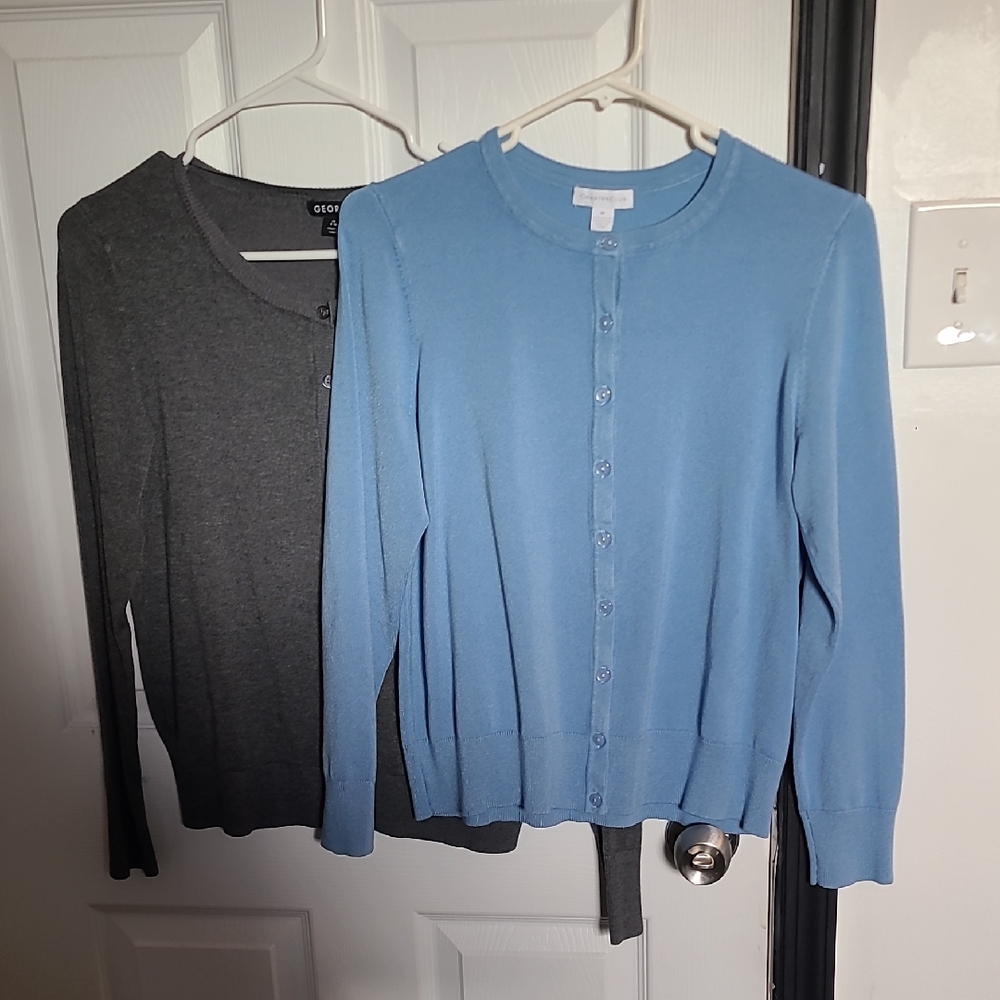 Two Cardigans Academia Work Core 90s Y2K